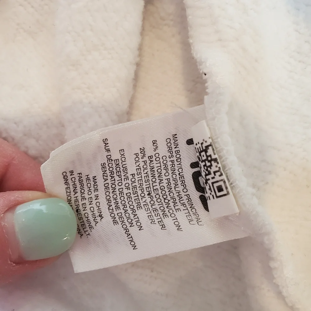 Fila Women's 1/4 Zip Pullover Sweatshirt Size XL White Blue Red EUC - Picture 12 of 16